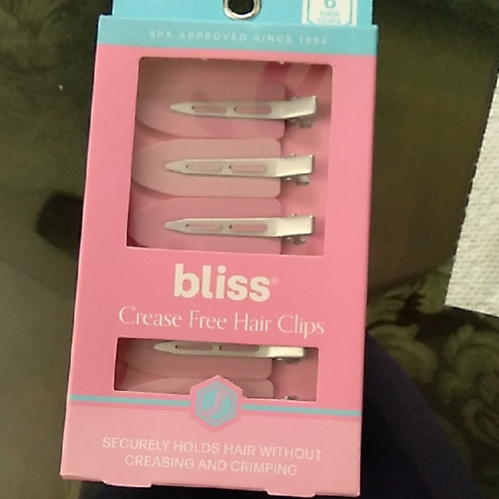 Bliss Pink Crease-Free Hair Clips - Set of 6